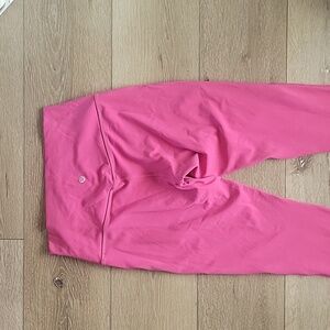 Lululemon, pink leggings, size 8, interior pocket